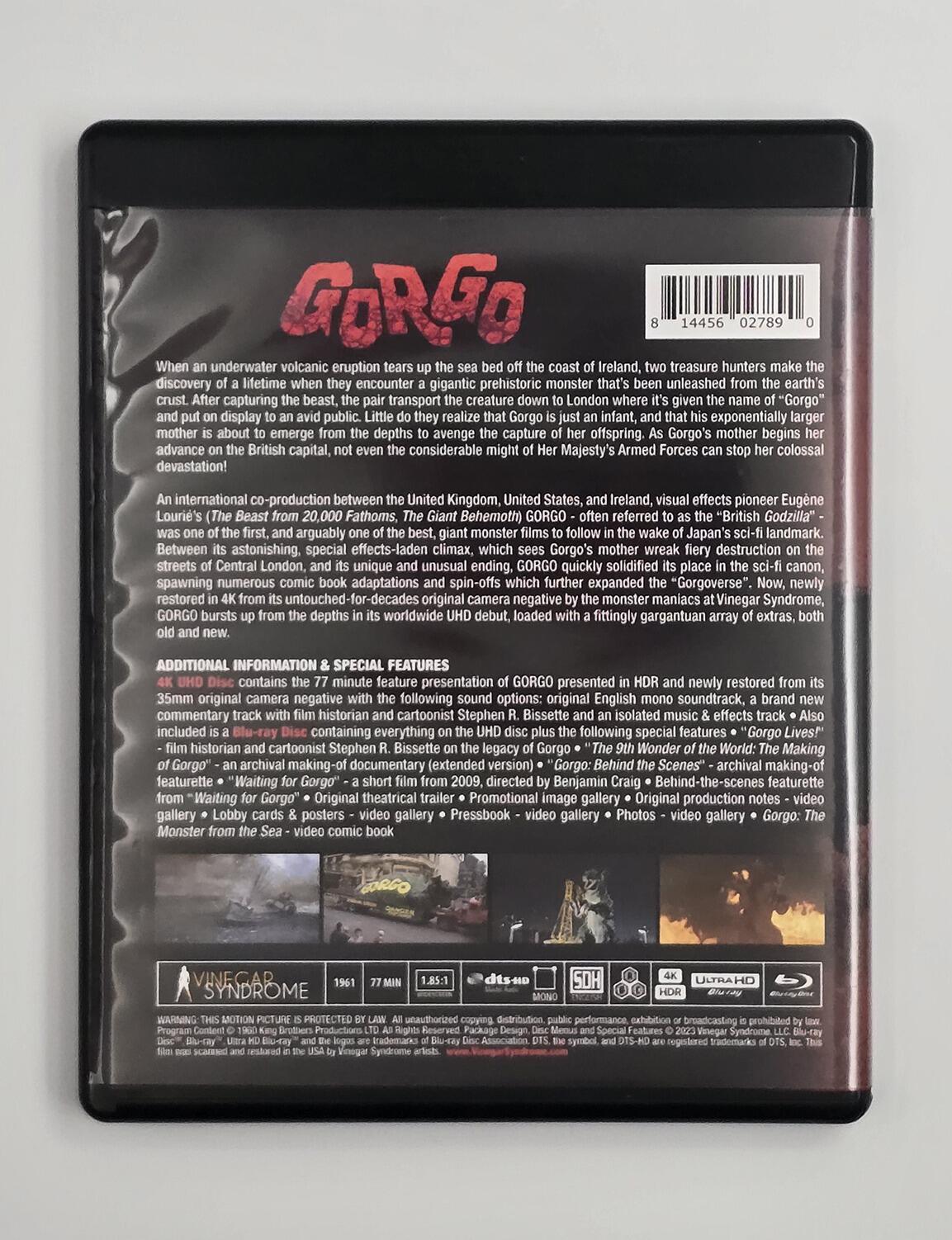 Gorgo - Slipcover - 4K UHD + Blu-Ray - Region Free - [Pre-owned] - Vinegar Syndrome - Item Image 6