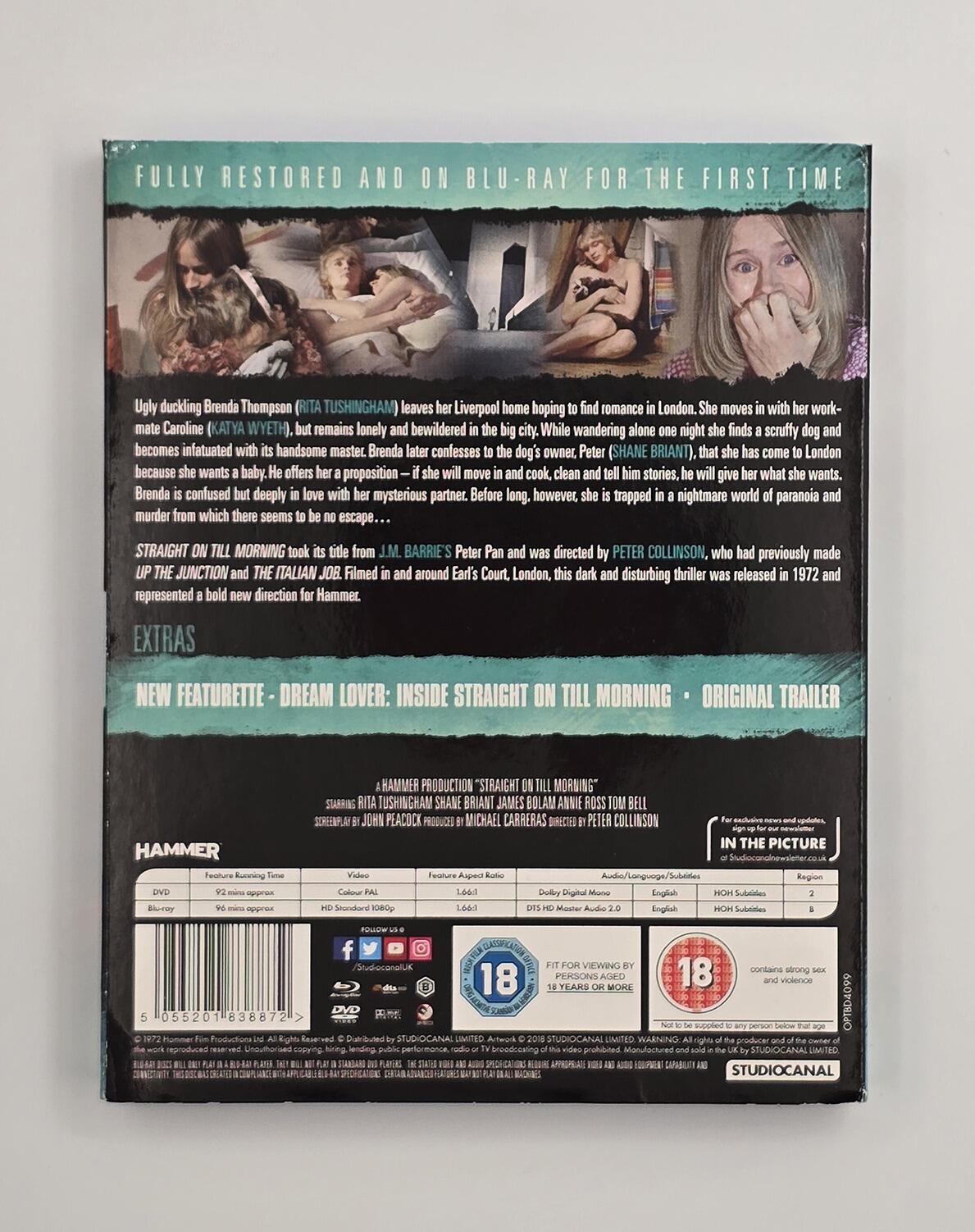 Straight on Till Morning - Slipcover - Blu-Ray (Region B) + DVD (Region 2) - [Pre-owned] - Studio Canal - Item Image 2