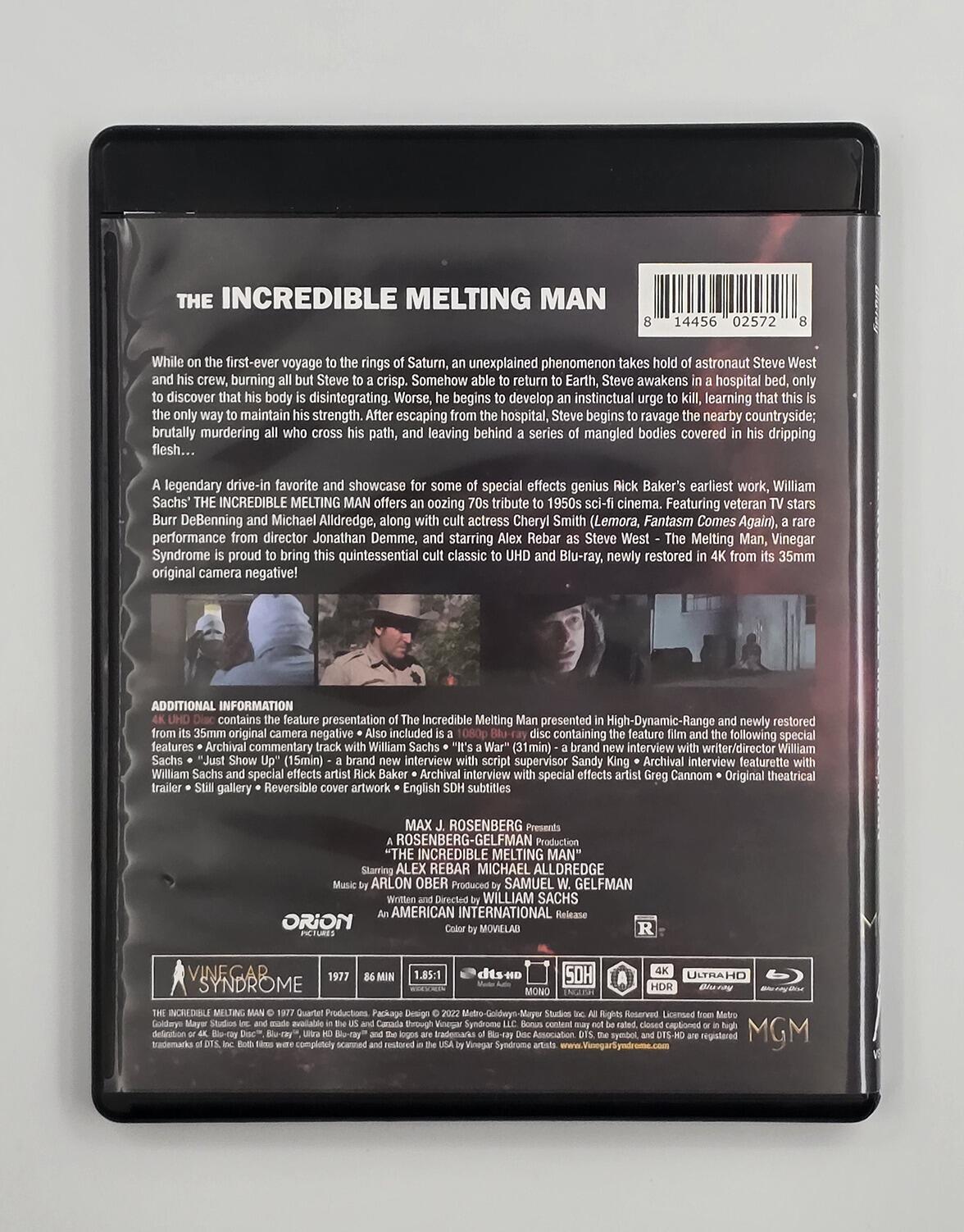 The Incredible Melting Man - Slipcover - 4K UHD (Region Free) + Blu-Ray (Region A) - [Pre-owned] - Vinegar Syndrome - Item Image 4