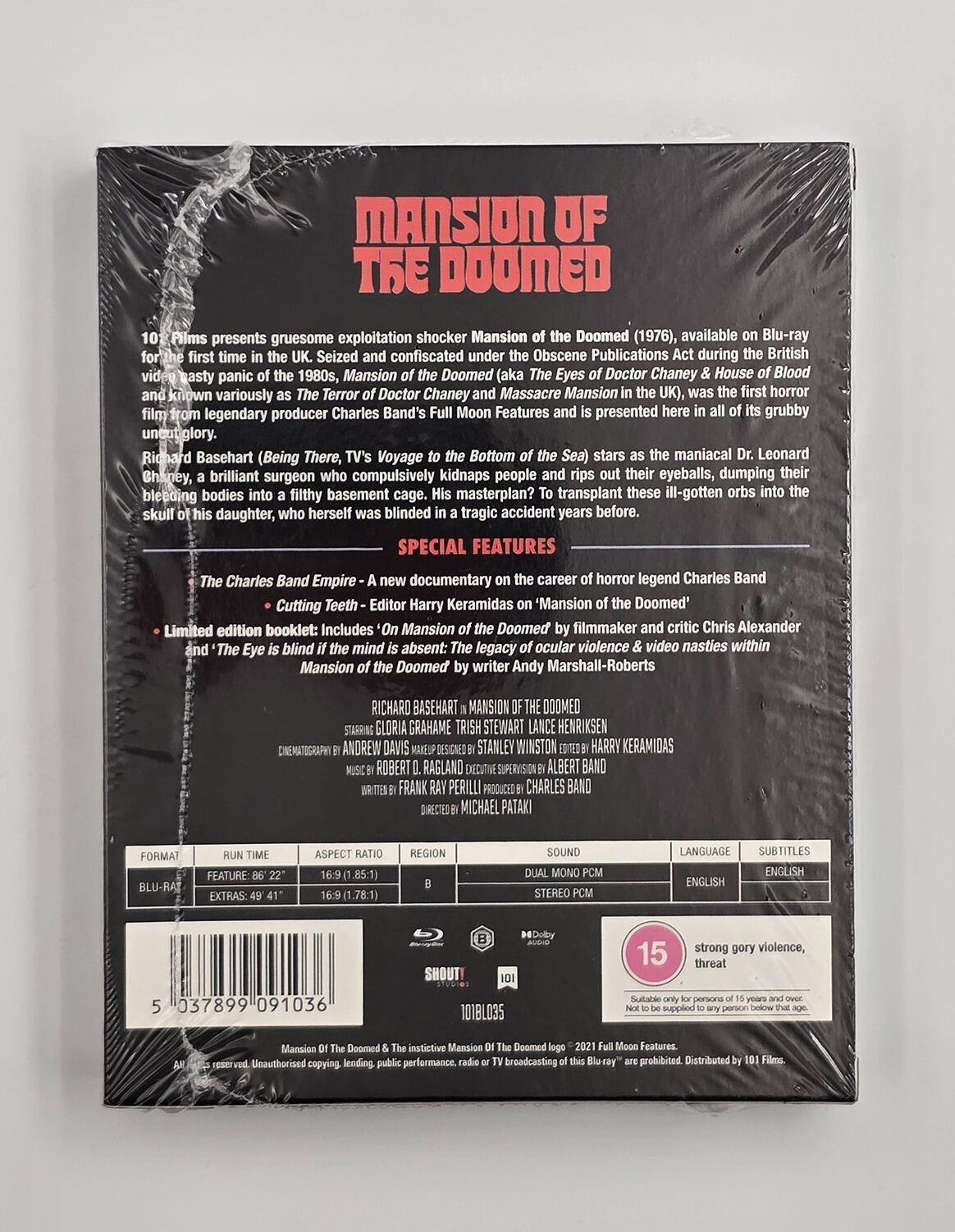 Mansion of the Doomed - Limited Edition - Blu-Ray - Region B - [New] - 101 Films - Item Image 2