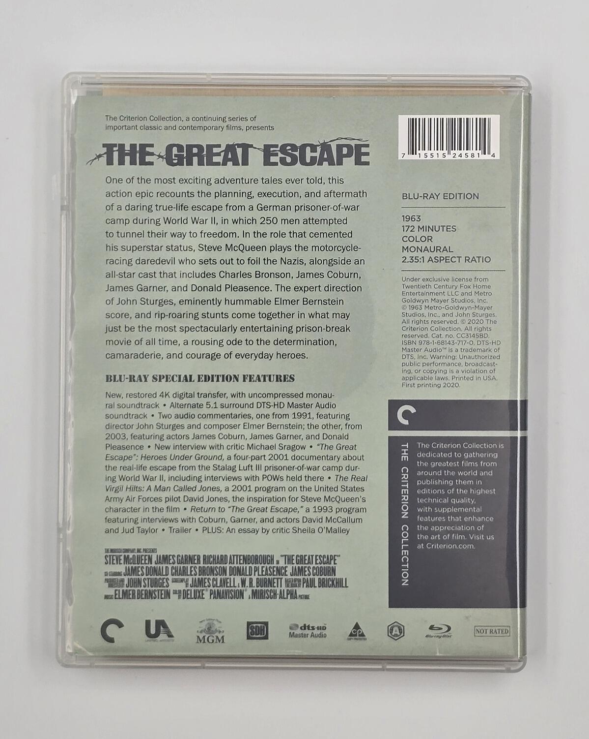 The Great Escape - Blu-Ray - Region A - [Pre-owned] - Criterion - Item Image 2
