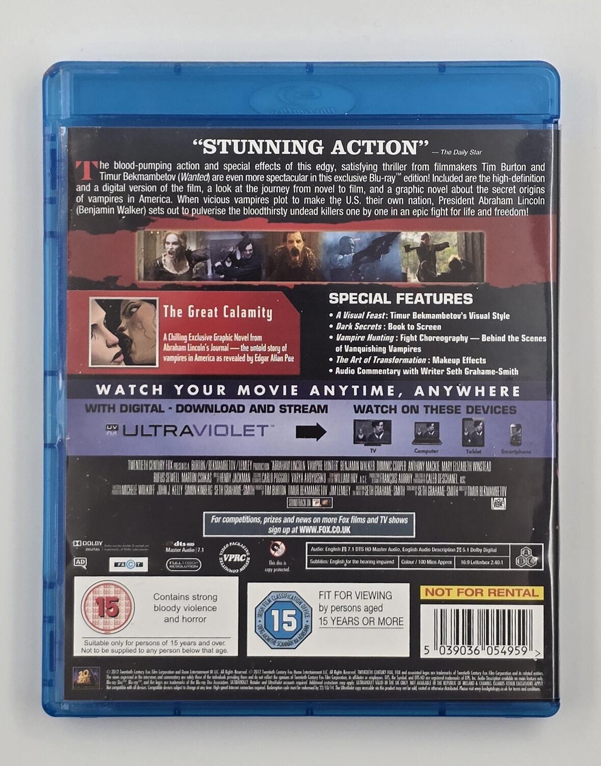 Abraham Lincoln: Vampire Hunter - Slipcover - Blu-Ray - Region Free - [Pre-owned] - Twentieth Century Fox - Item Image 4
