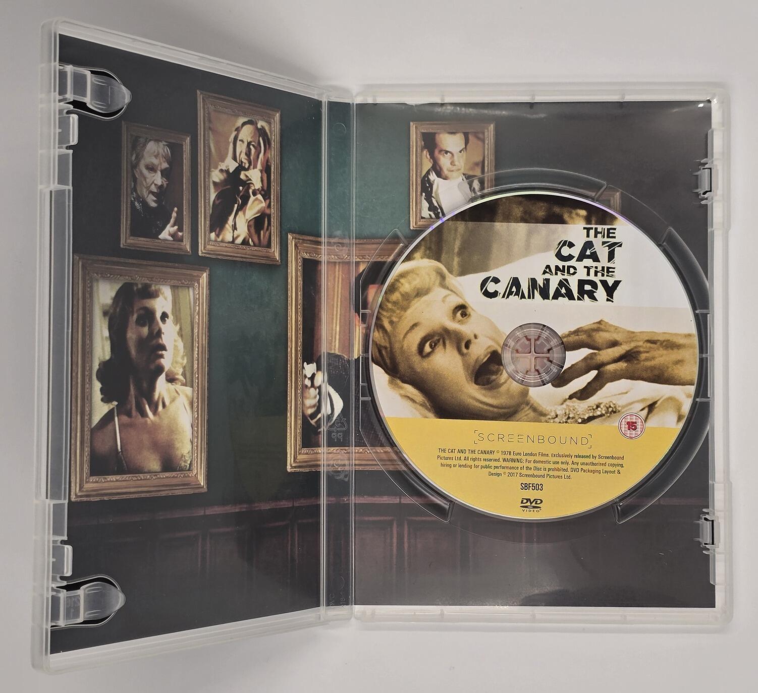 The Cat and the Canary (1978) - DVD - Region 2 - [Pre-owned] - Screenbound - Radley Metzger - Honor Blackman -  Michael Callan - Edward Fox - Case Inside