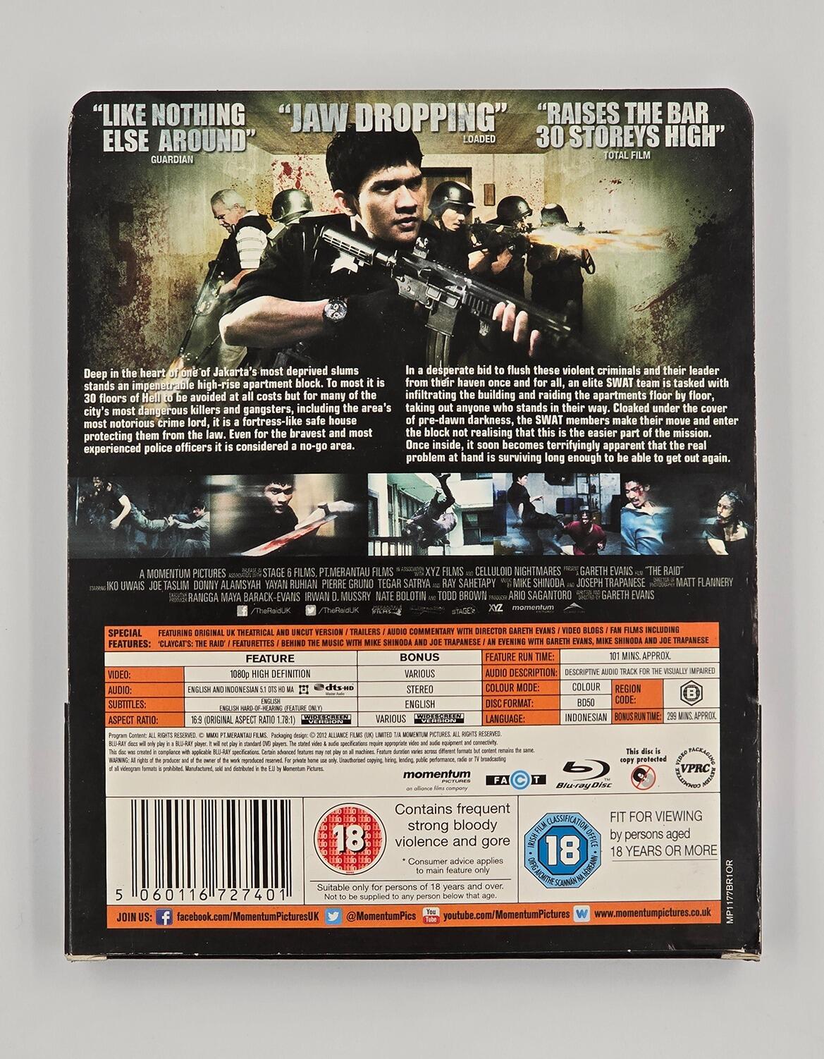 The Raid - Play.com Exclusive Steelbook - Blu-Ray - Region B - [Pre-owned] - Momentum - Item Image 5