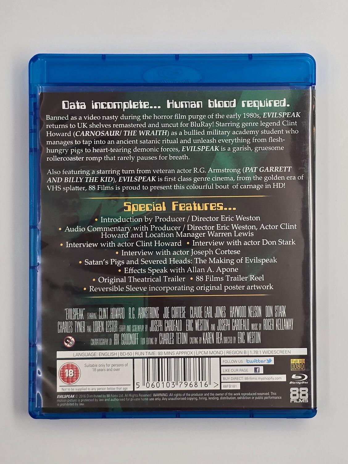 Evilspeak - Slipcover - Blu-Ray - Region B - [Pre-owned] - 88 Films - Item Image 4
