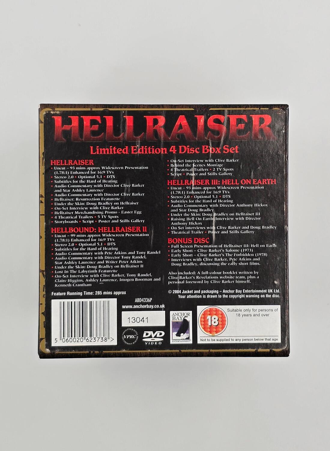 Hellraiser 1-3 - Limited Edition - Box Set - DVD - Region 2 - [Pre-owned] - Anchor Bay - Item Image 4