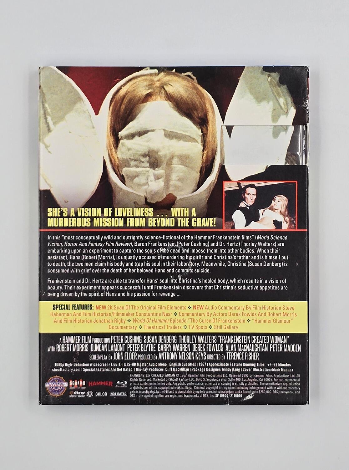 Frankenstein Created Woman - (Slipcover - Damaged - see condition notes) - Blu-Ray - Region A - [Pre-owned] - Shout! Factory - Item Image 2