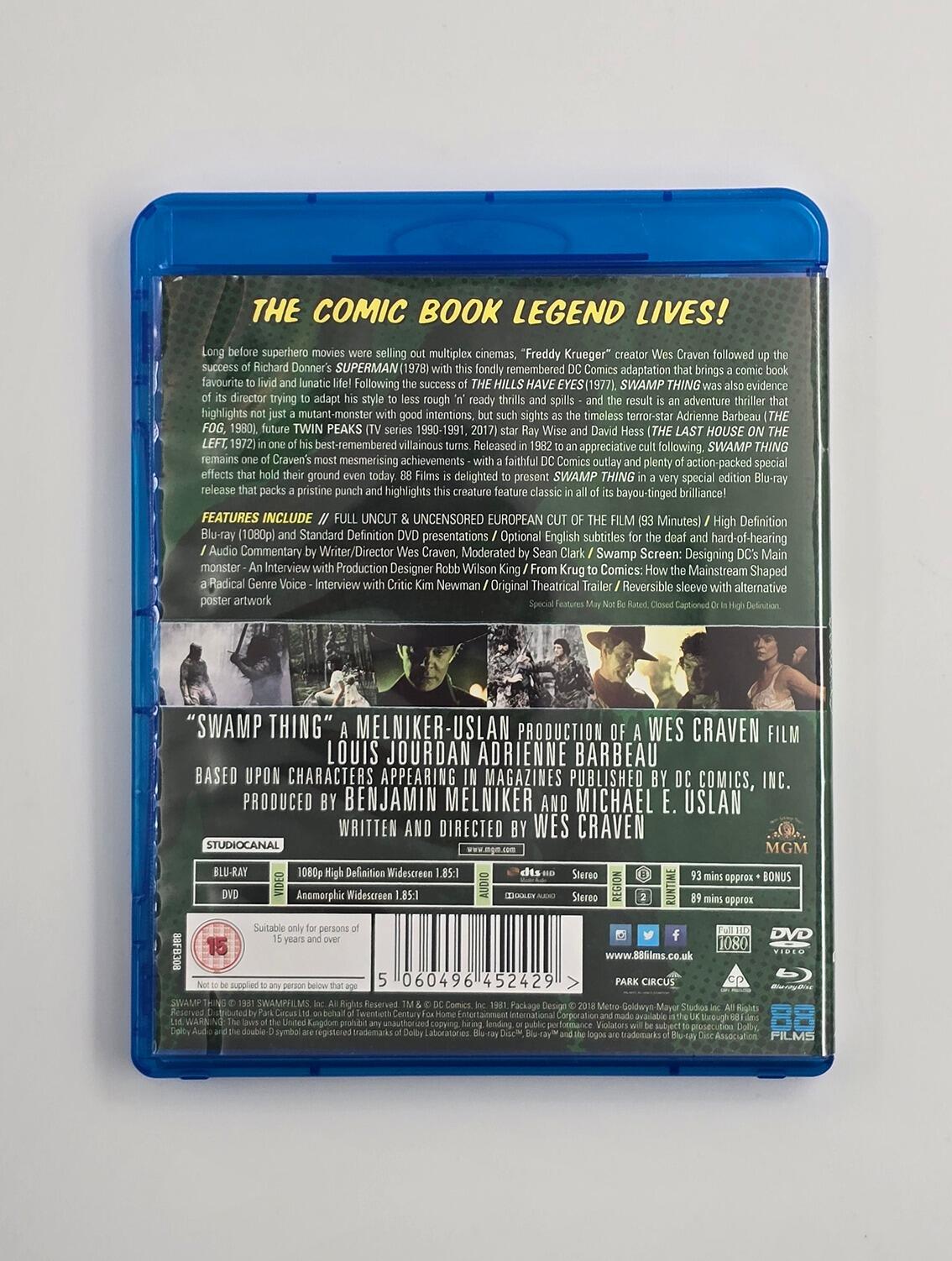 Swamp Thing - Slipcover - Blu-Ray (Region B) + DVD (Region 2) - [Pre-owned] - 88 Films - Item Image 4