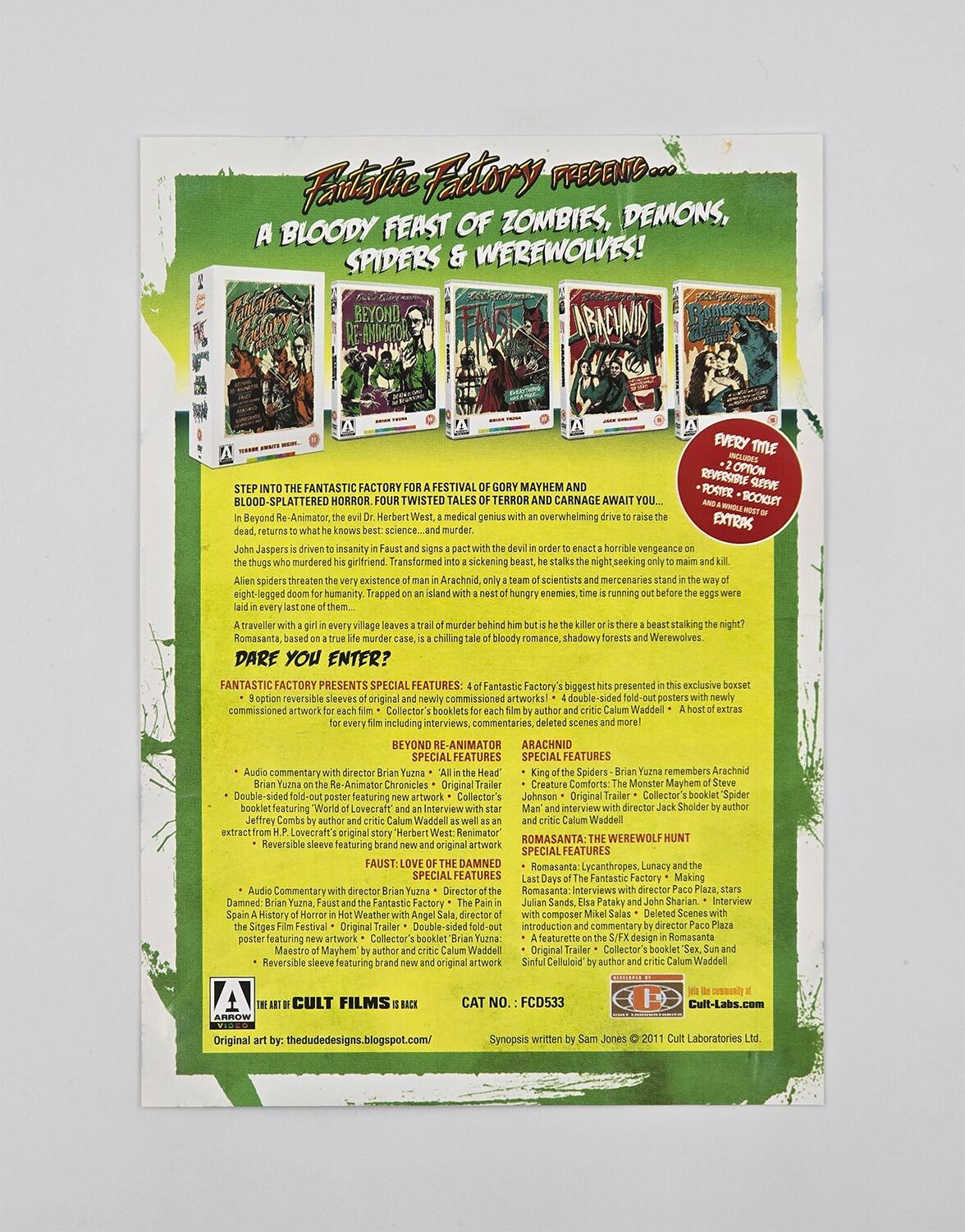 Fantastic Factory Presents... - Box Set - DVD - Region Free - [Pre-owned] - Arrow Video - Item Image 8