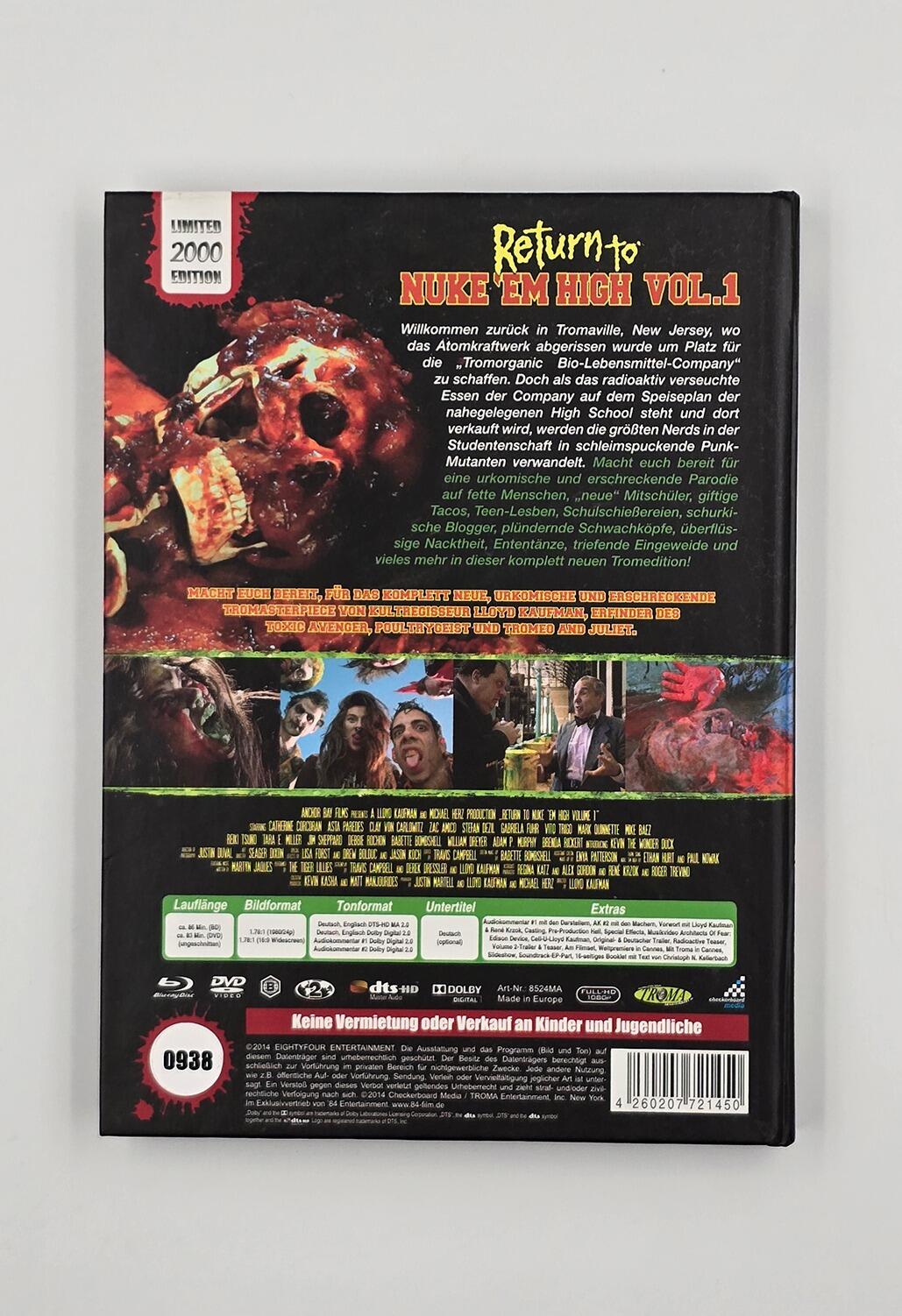 Return to Nuke 'em High Vol.1 - Limited Edition - Mediabook - Blu-Ray (Region B) + DVD (Region 2) - [Pre-owned] - 84 Entertainment - Item Image 2