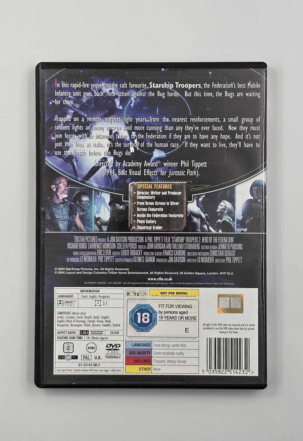 Starship Troopers 2: Hero of the Federation - DVD - Regon 2 - [Pre-owned] -  - Item Image 2