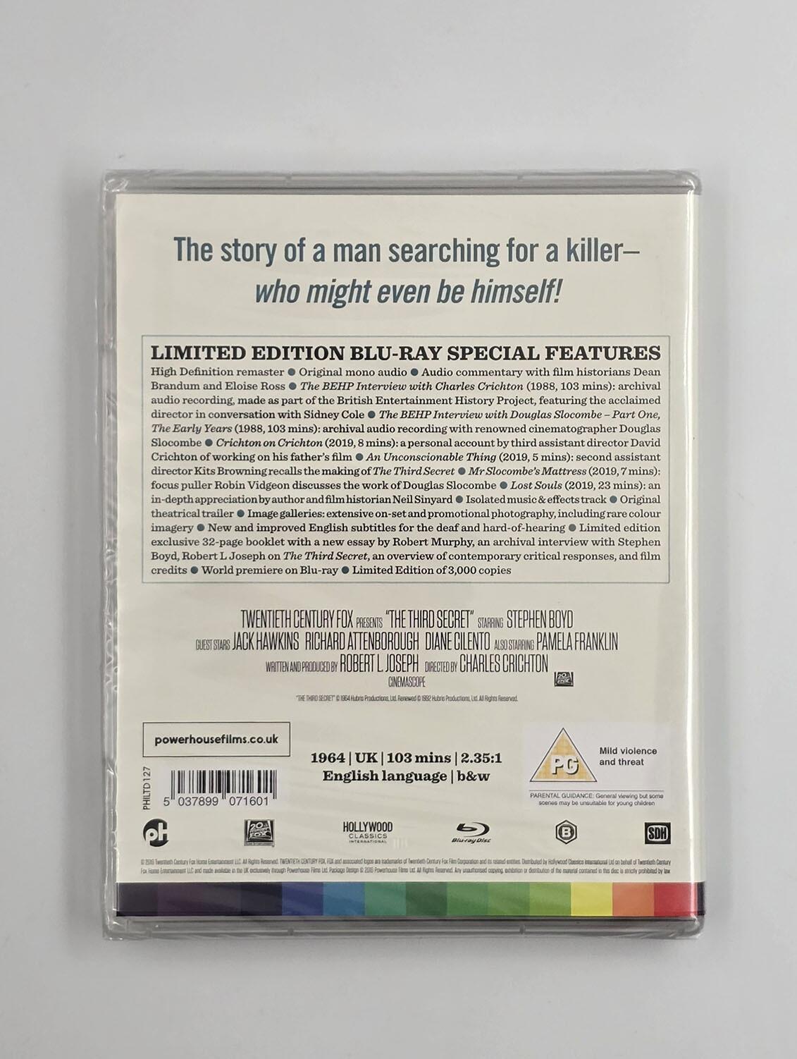 The Third Secret - Limited Edition - Blu-Ray - Region B - [New] - Powerhouse Films - Item Image 2