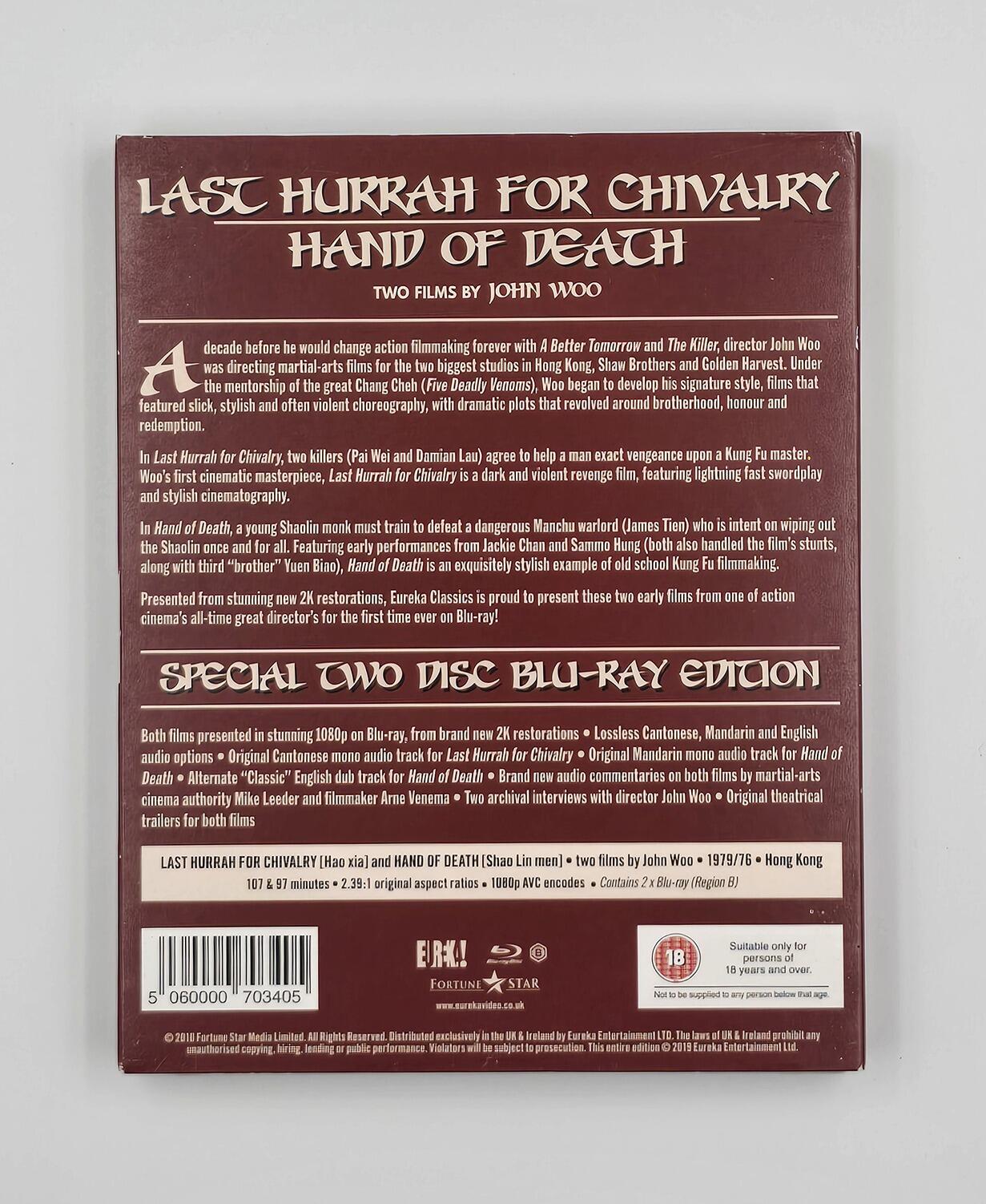 Last Hurrah for Chivalry / Hand of Death - Limited Edition - Slipcover - Blu-Ray - Region  B - [Pre-owned] - Eureka! - Item Image 2