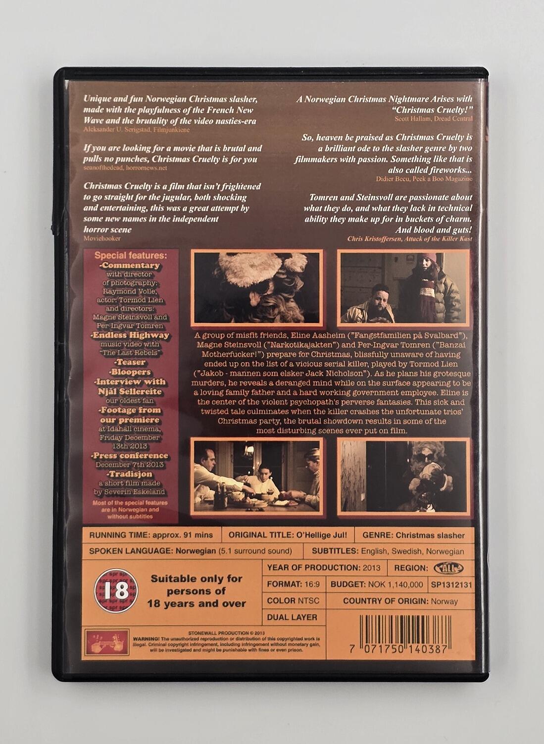 Christmas Cruelty - Signed by Cast - DVD - Region Free - [Pre-owned] -  - Item Image 2