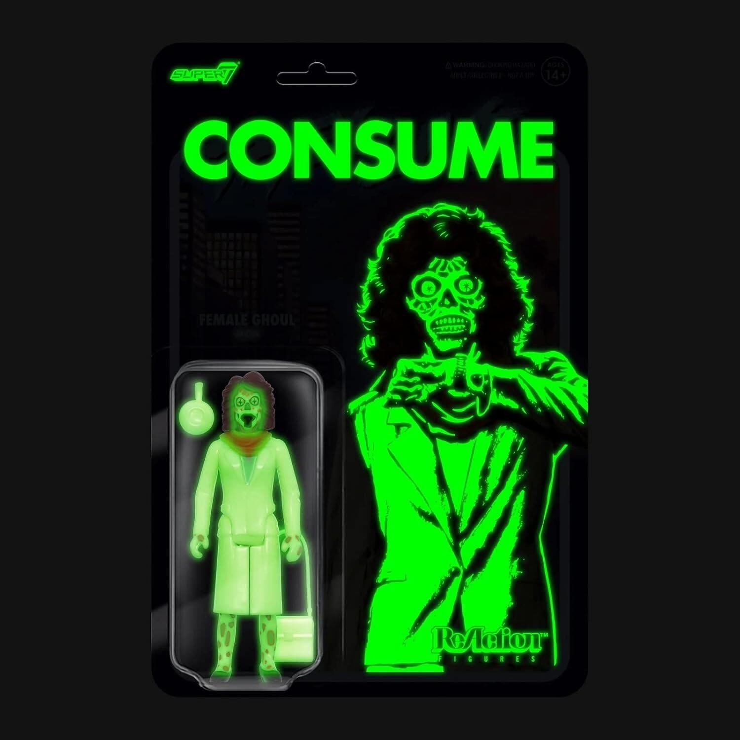 They Live - ReAction Action Figure - Wave 02 - Female Ghoul (Glow) - 10 cm - [New] - Super7 - Item Image 2