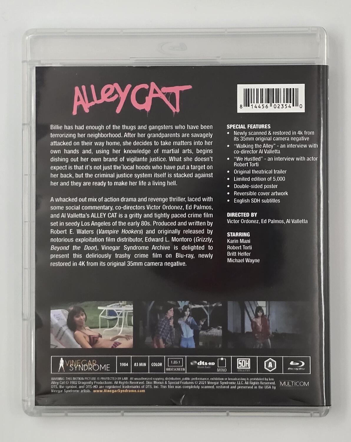 Alley Cat - Limited Edition - Slipcover - Blu-Ray - Region A - [Pre-owned] - Vinegar Syndrome - Rear Cover
