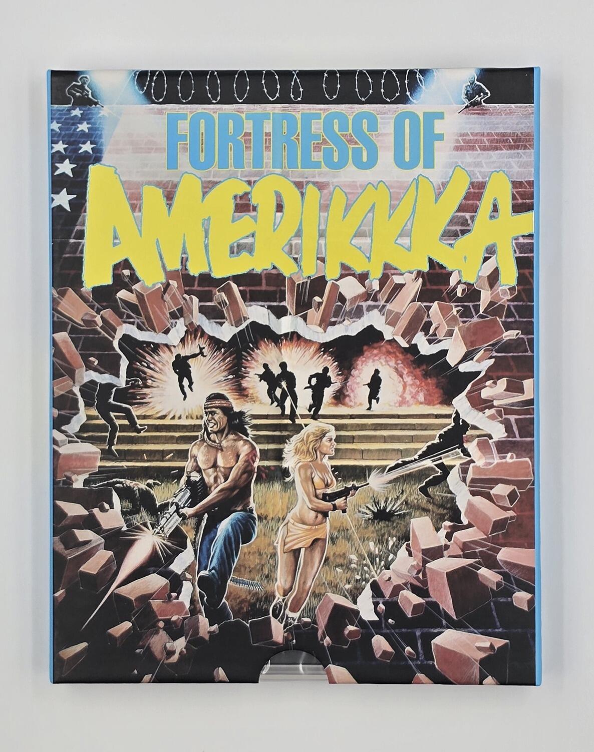 Fortress of Amerikkka - Limited Edition - Slipcover - Blu-Ray - Region Free - [New] - Vinegar Syndrome - Eric Louzil - Slipcover Rear