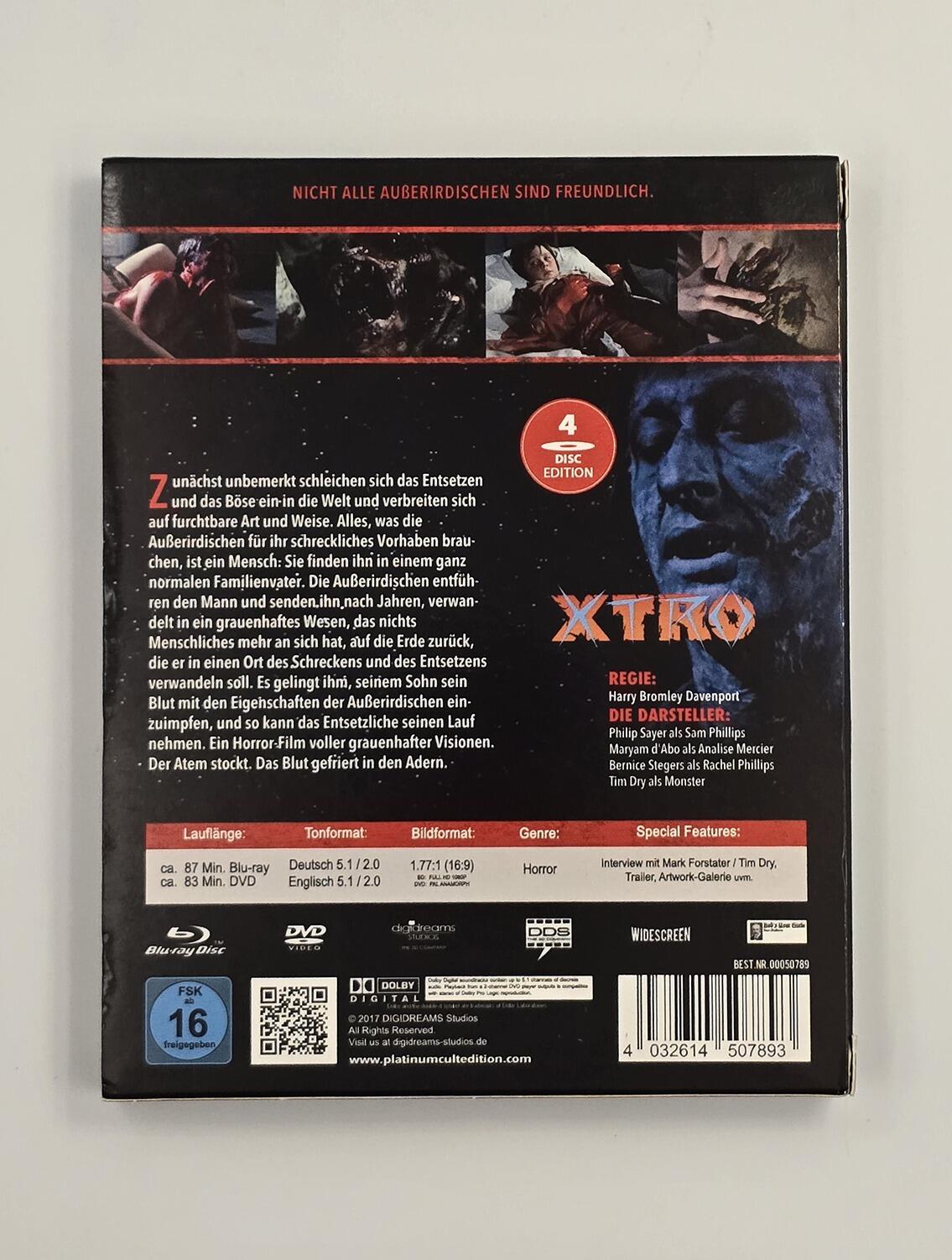 XTRO - 4 Disc Special Edition - Slipcover - Blu-Ray (Region B) +