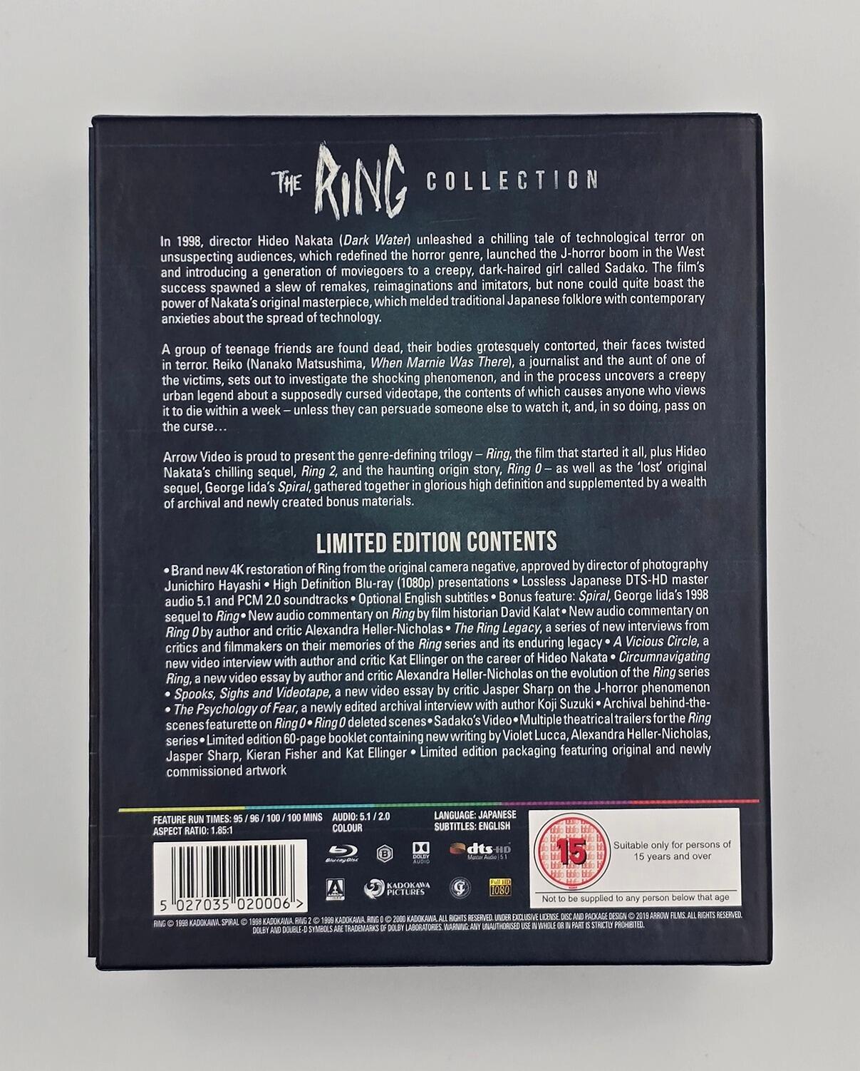 The Ring Collection - Limited Edition - Box Set - Region B - [Pre-owned] - Arrow Video - Item Image 2