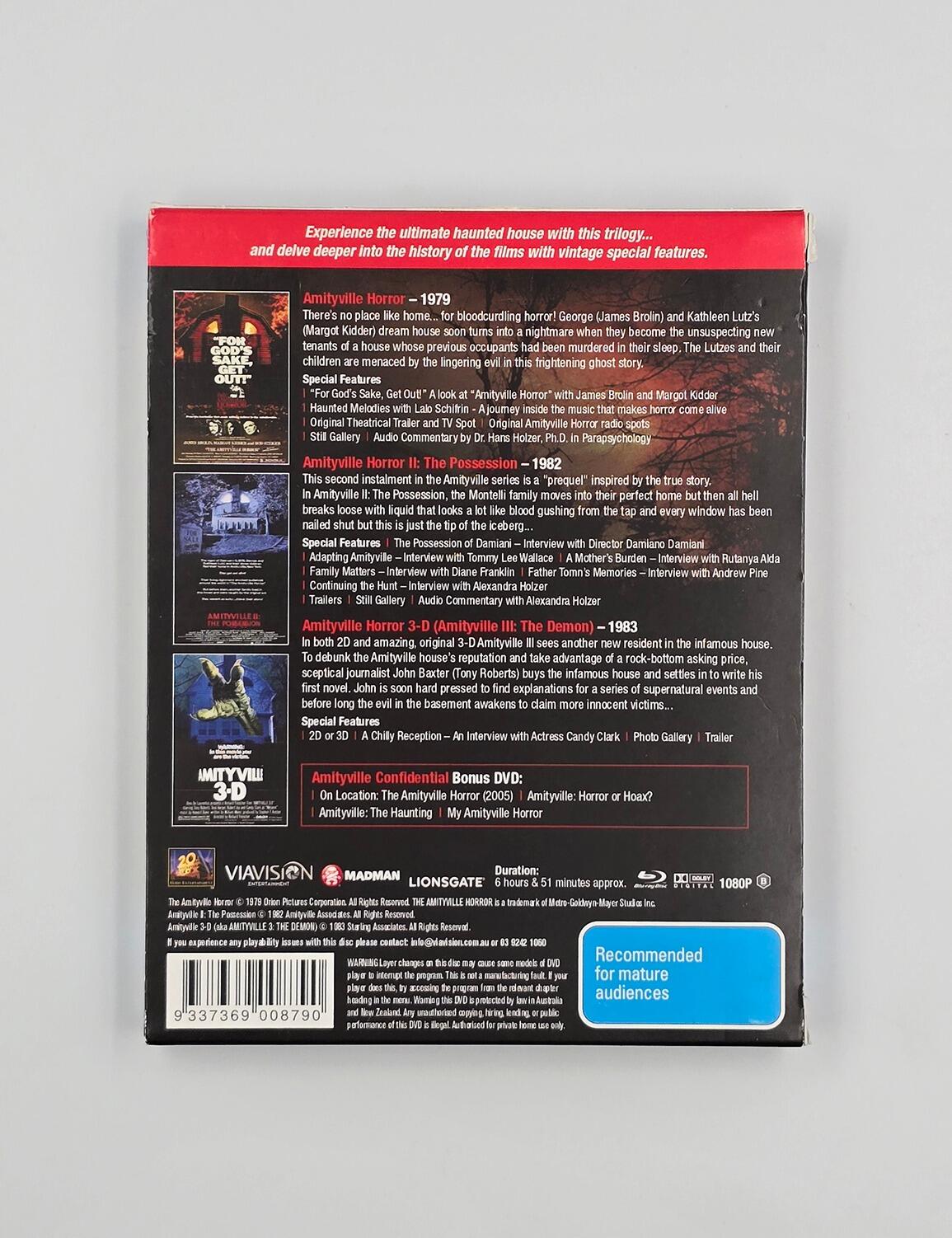 The Amityville Horror Collection - Slipcover - Blu-Ray - Region B - [Pre-owned] - Umbrella Entertainment - Item Image 2