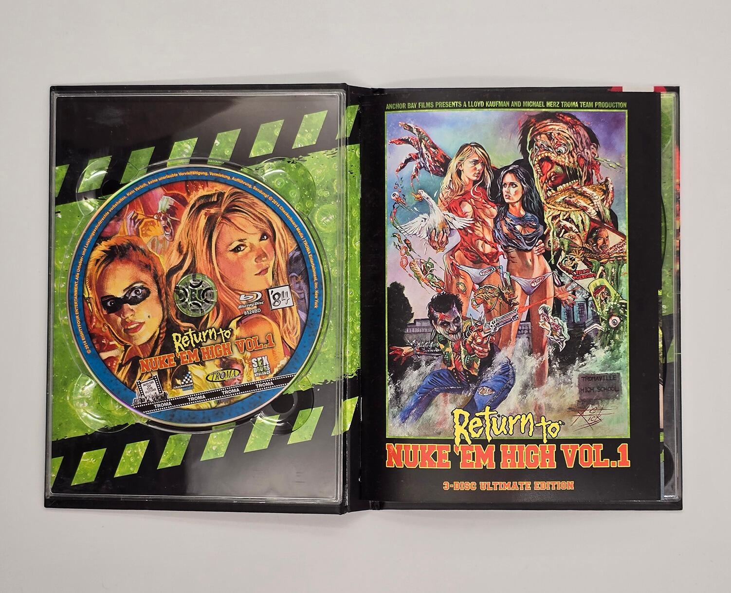 Return to Nuke 'em High Vol.1 - Limited Edition - Mediabook - Blu-Ray (Region B) + DVD (Region 2) - [Pre-owned] - 84 Entertainment - Item Image 3