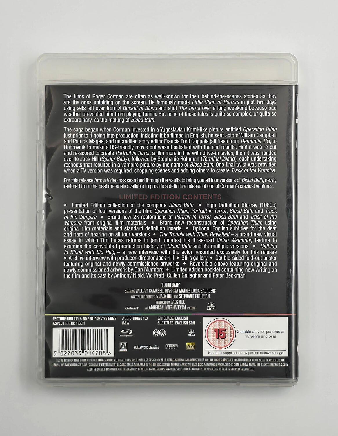 Blood Bath - Limited Edition - Blu-Ray - Region A + B - [Pre-owned] - Arrow Video - Item Image 4