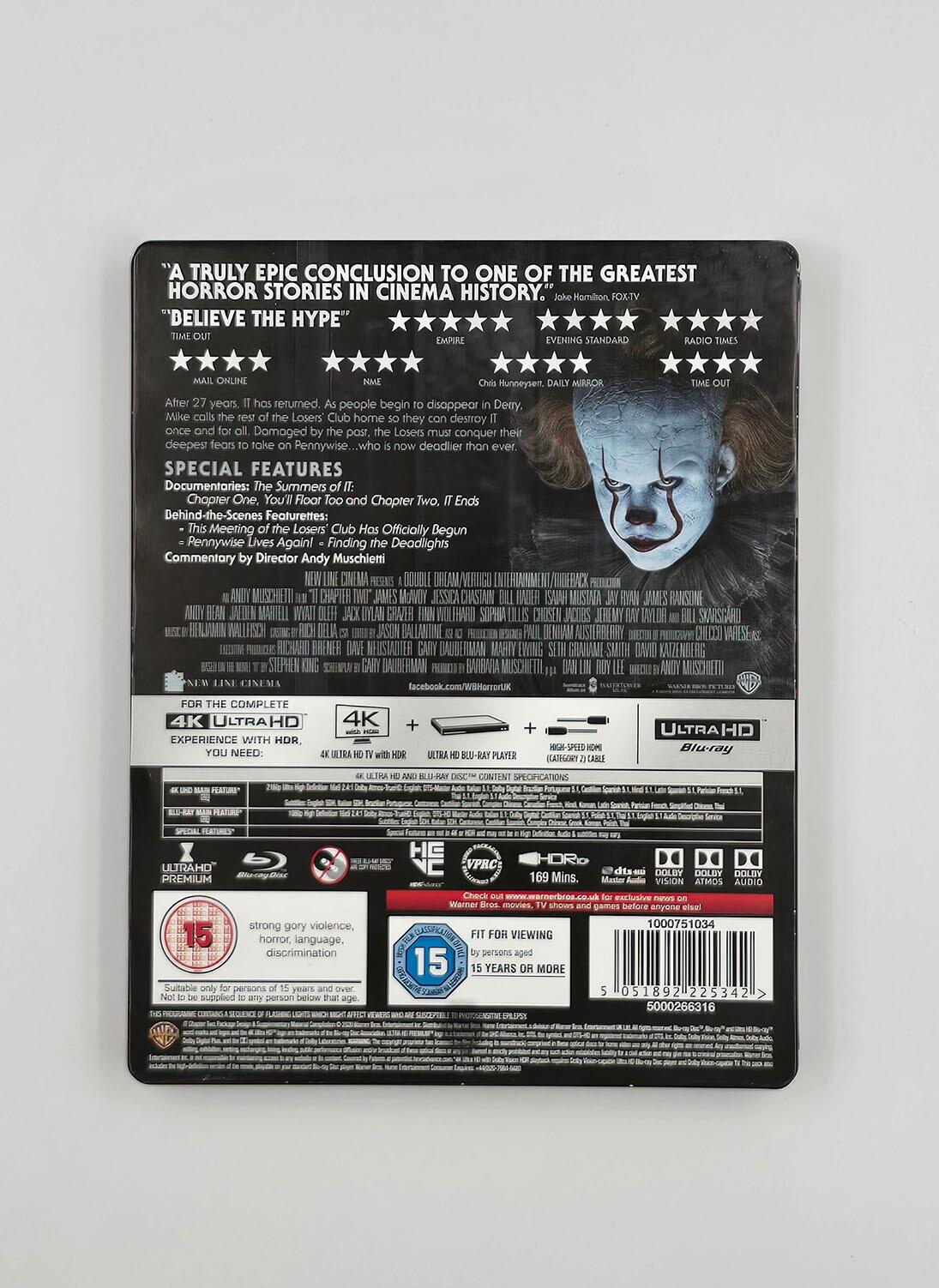 IT: Chapter 2 - Steelbook (Dented - See condition notes) - 4K UHD + Blu-Ray - Region Free - [Pre-owned] - Warner - Item Image 2