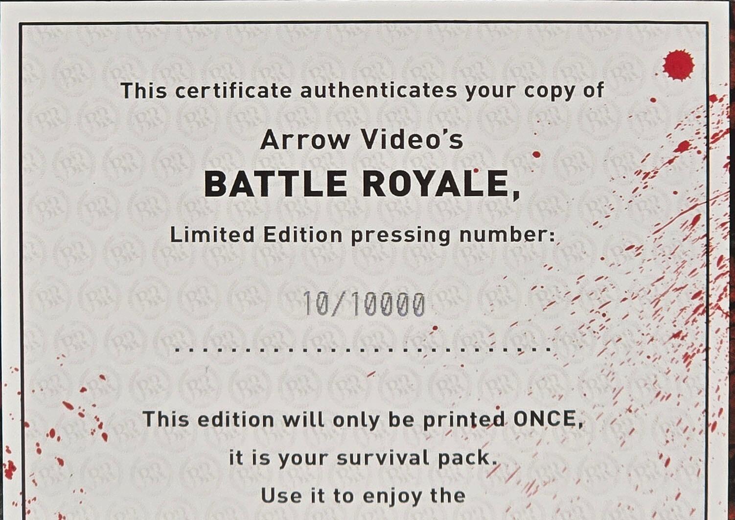 Battle Royale - Limited Edition - Box Set - Blu-Ray - Region Free - [Pre-owned] - Arrow Video - Item Image 8