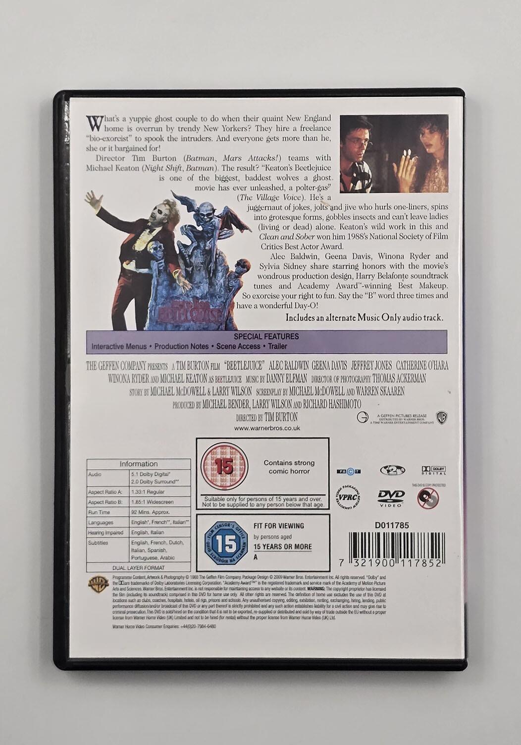 Beetlejuice - DVD - Region 2 - [Pre-owned] - Warner - Item Image 2