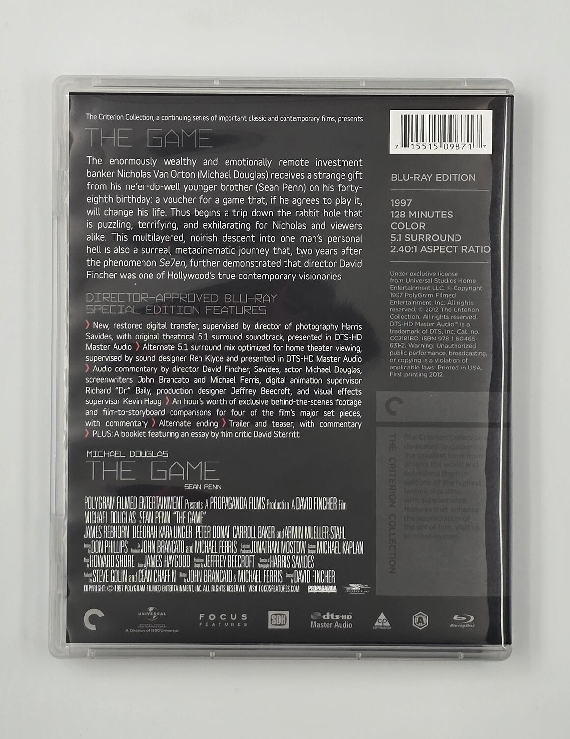 The Game - Blu-Ray - Region A - [Pre-owned] - Criterion - Item Image 2