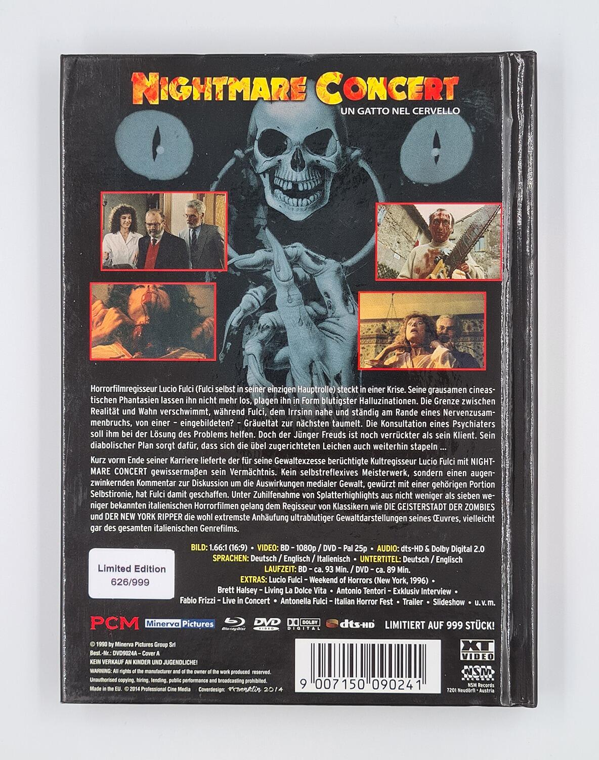 Nightmare Concert AKA Cat in the Brain - Limited Edition - Mediabook - Cover A - Blu-Ray + DVD - [Pre-owned] -  - Item Image 2