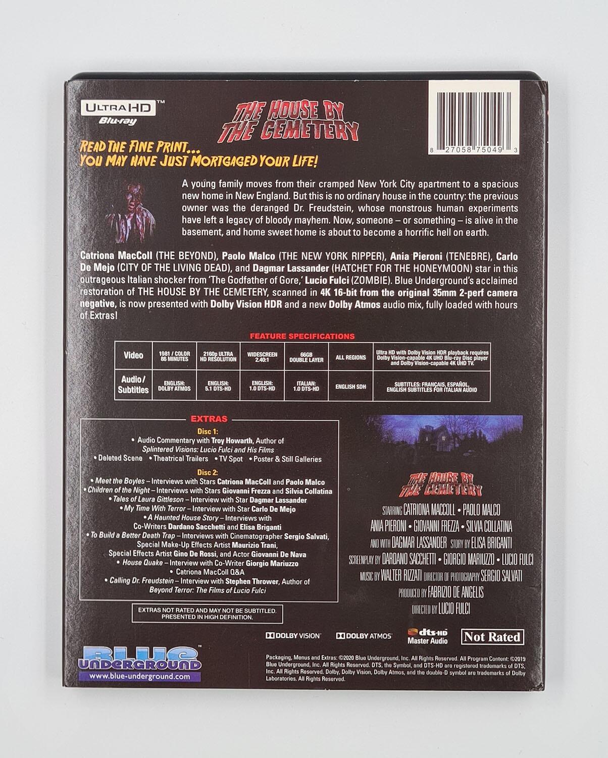 The House By the Cemetery - Slipcover - 4K UHD - Region Free - [Pre-owned] - Blue Underground - Item Image 2