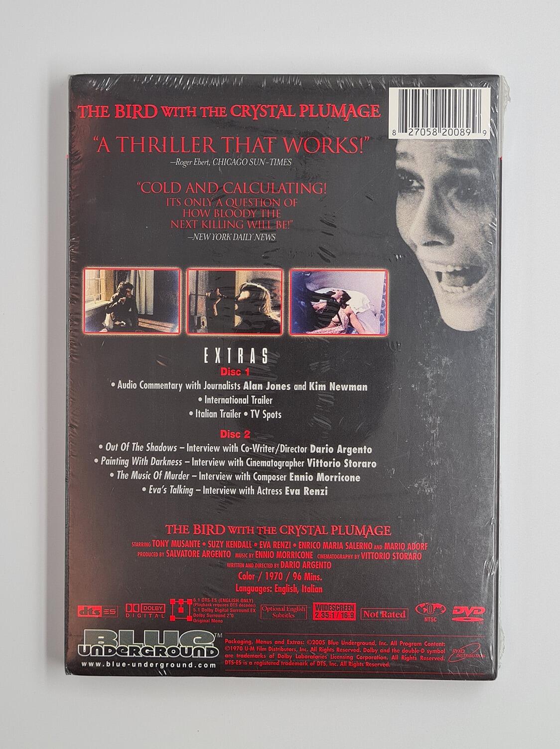 The Bird With The Crystal Plumage - Slipcover - DVD - Region Free - [New] - Blue Underground - Item Image 2