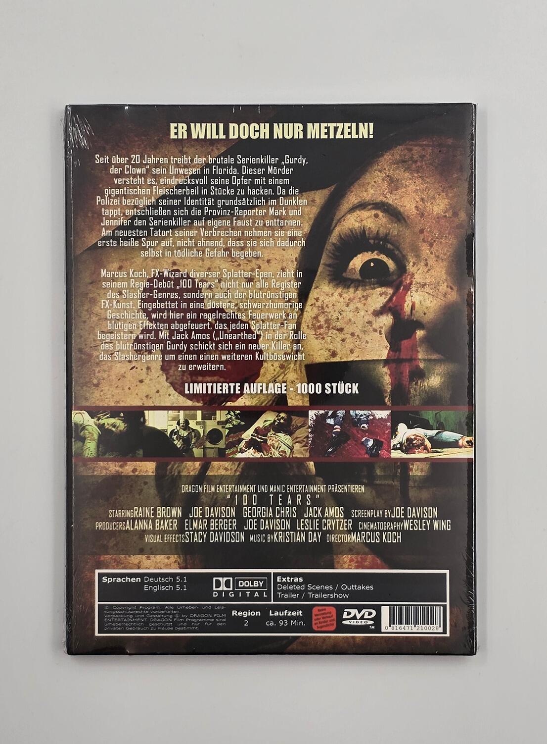 100 Tears - Limited Edition - Digipack - DVD - Region 2 - [New] - Dragon Film Entertainment - Item Image 2