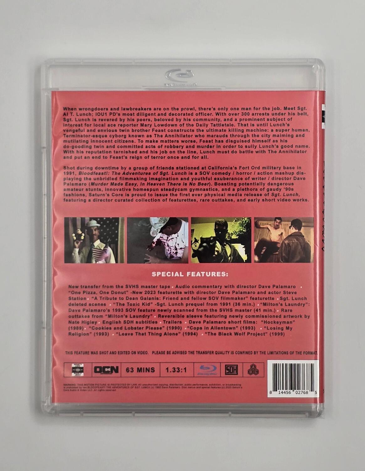Bloodfeast! The Adventures of Sgt. Lunch - Slipcover - Bu-Ray - Region Free - [Pre-owned] - Saturn's Core - Item Image 4