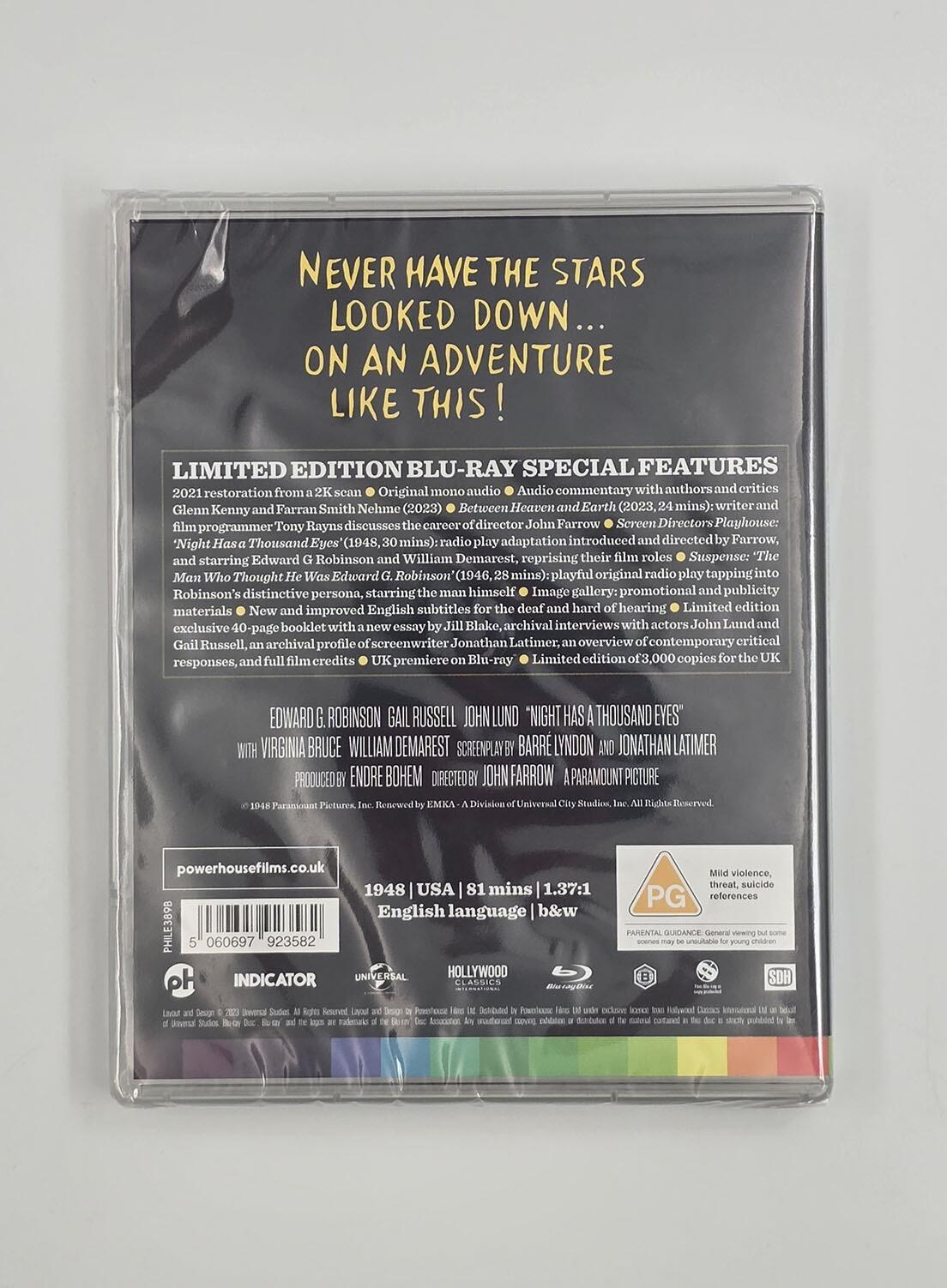 Night Has a Thousand Eyes - Limited Edition - Region B - [New] - Powerhouse Films - Item Image 2