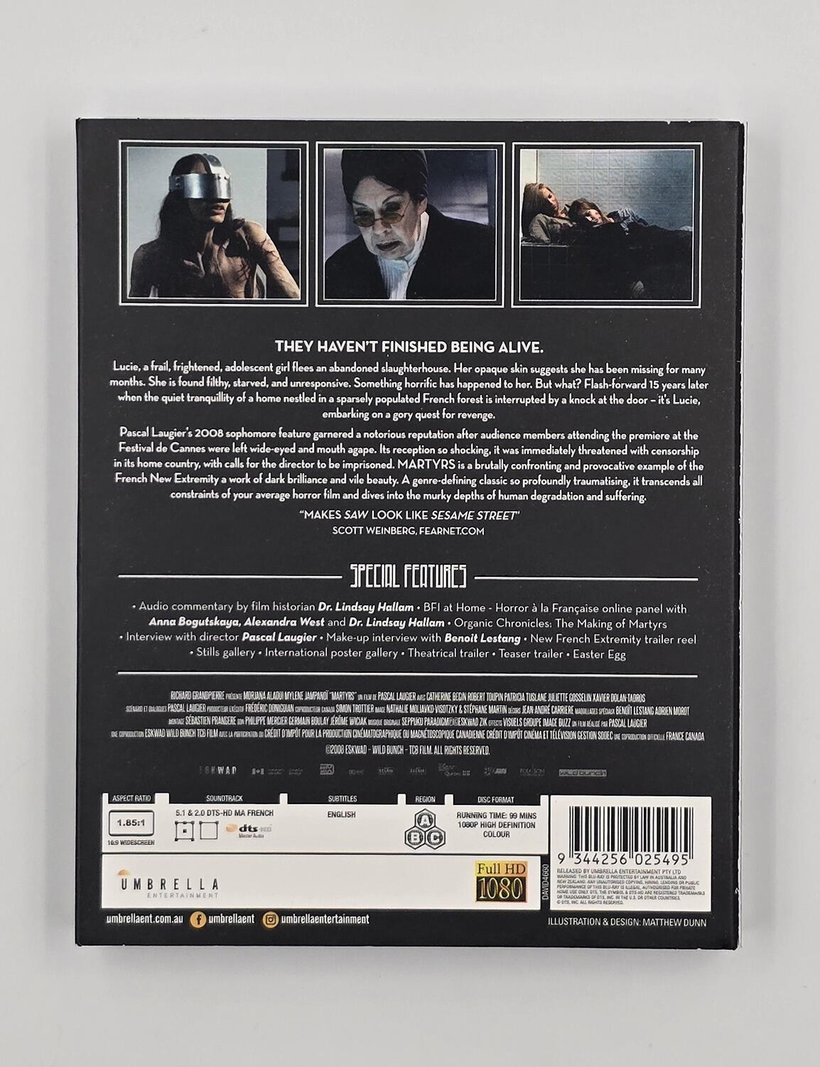 Martyrs (2008) - Slipcover - Blu-Ray - Region Free - [Pre-owned] - Umbrella Entertainment - Item Image 2