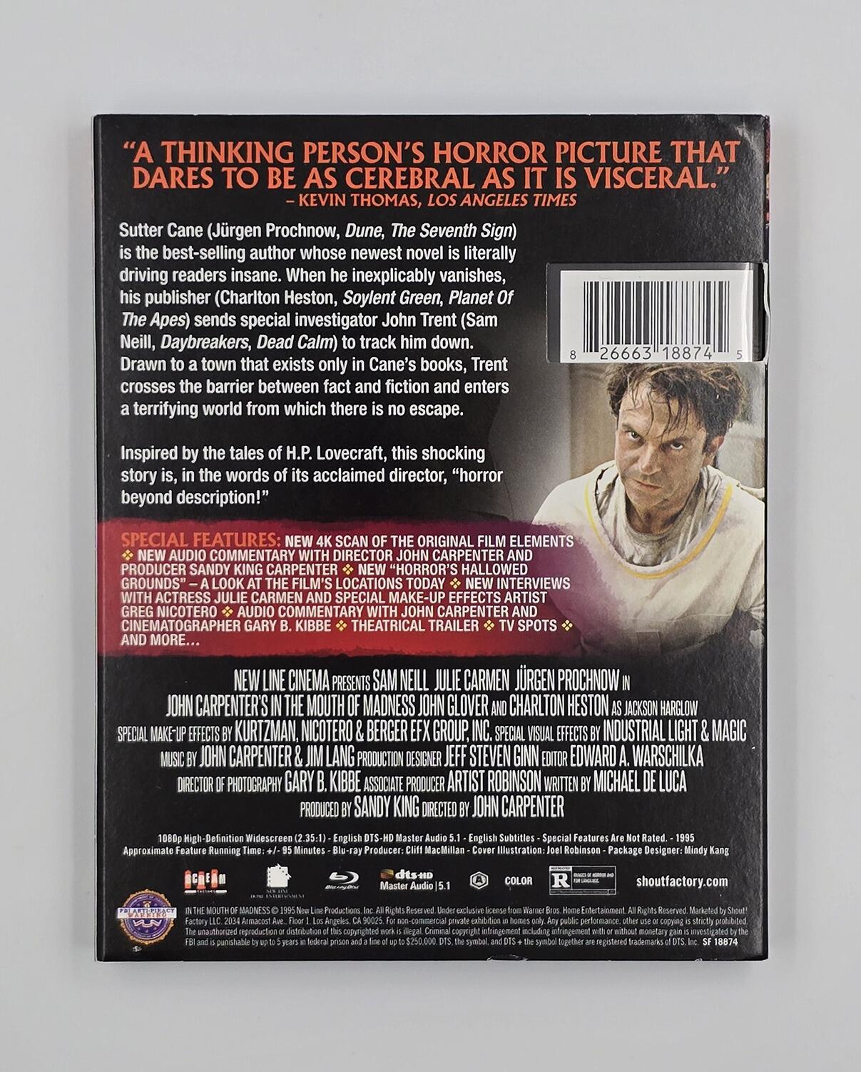 In the Mouth of Madness - Slpicover - Blu-Ray - Region A - [Pre-Owned] - Shout! Factory - Item Image 2