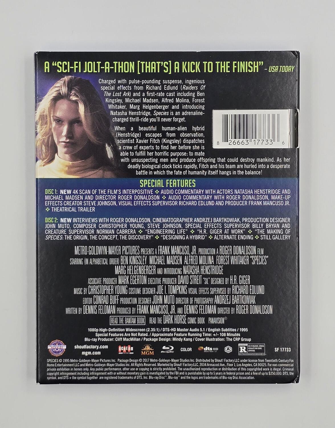 Species - Slipcover - Blu-Ray - Region A - [Pre-owned] - Shout! Factory - Item Image 2