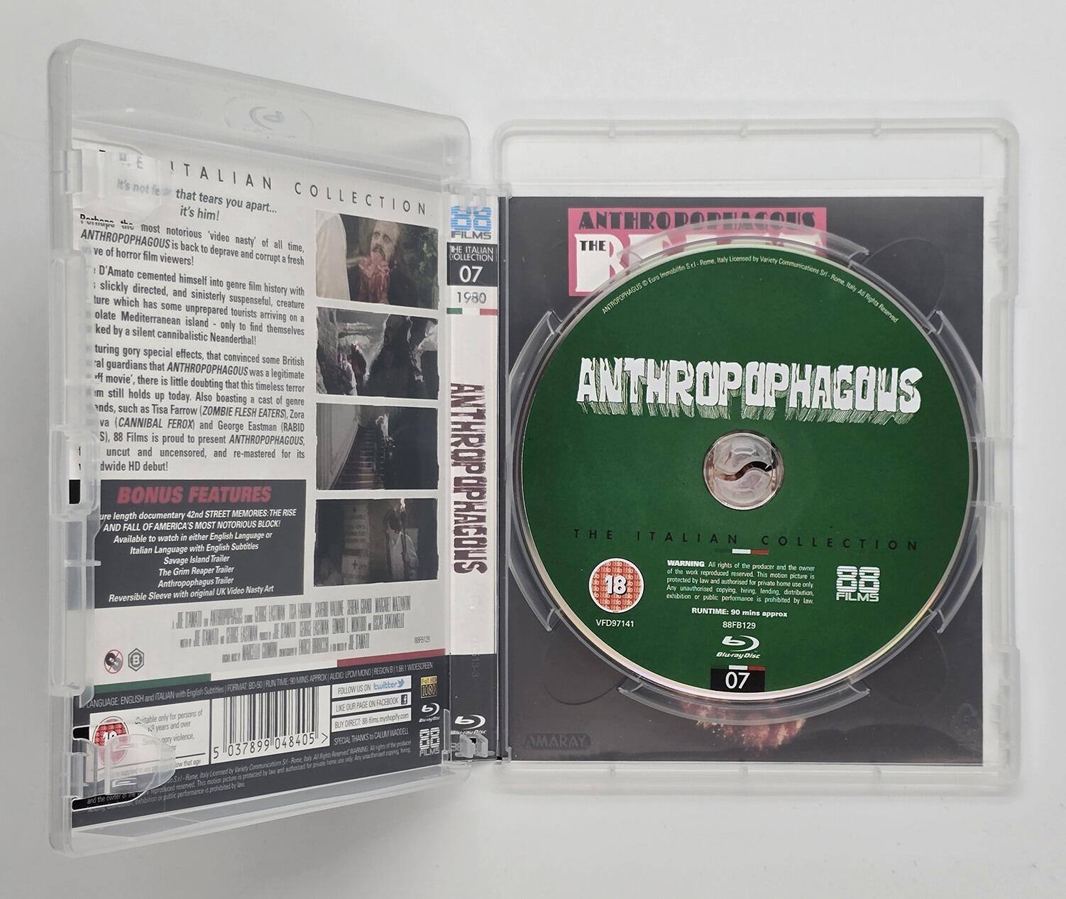 Anthropophagous the Beast - Webstore Exclusive - Slipcover - Blu-Ray - Region B - [Pre-owned] - 88 Films - Item Image 5