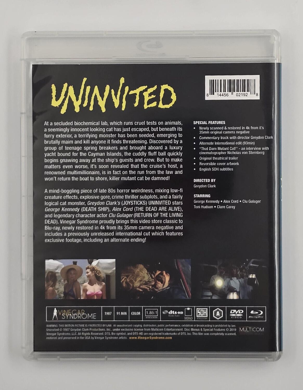 Uninvited - VSMC Slipcover - Blu-Ray (Region A) + DVD (Region 1) - [Pre-owned] - Vinegar Syndrome - Item Image 4