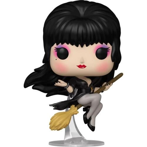Elvira Mistress of the Dark - POP! Icons Vinyl Figure - Elvira on Broom - 9 cm - [New] - Funko - Item Image 1