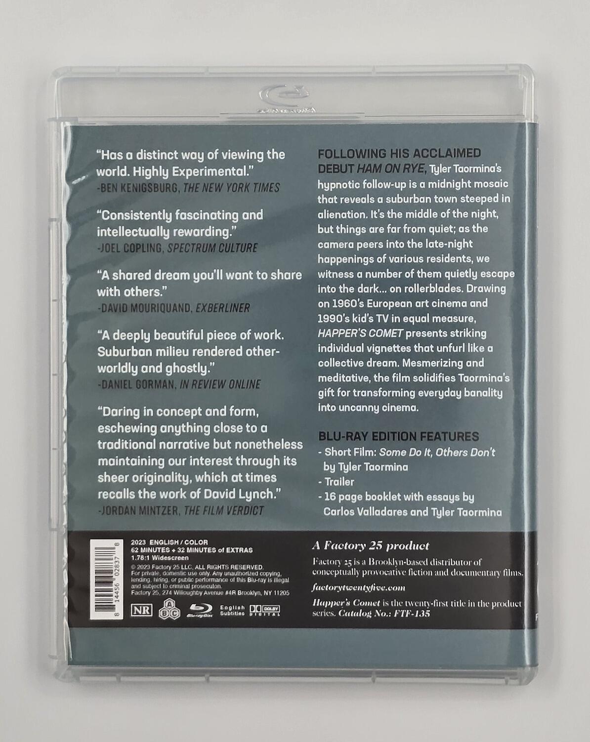 Happer's Comet - Slipcover - Blu-Ray - Region Free - [Pre-owned] - Factory - Case Rear