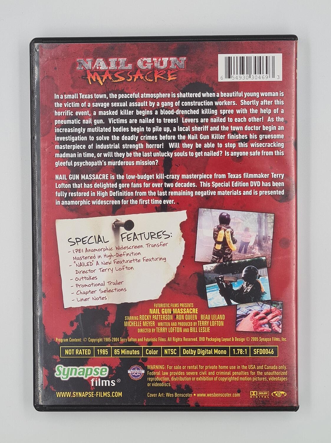 Nail Gun Massacre AKA The Texas Nailgun Massacre - DVD - Region 1 - [Pre-owned] - Synapse - Item Image 2