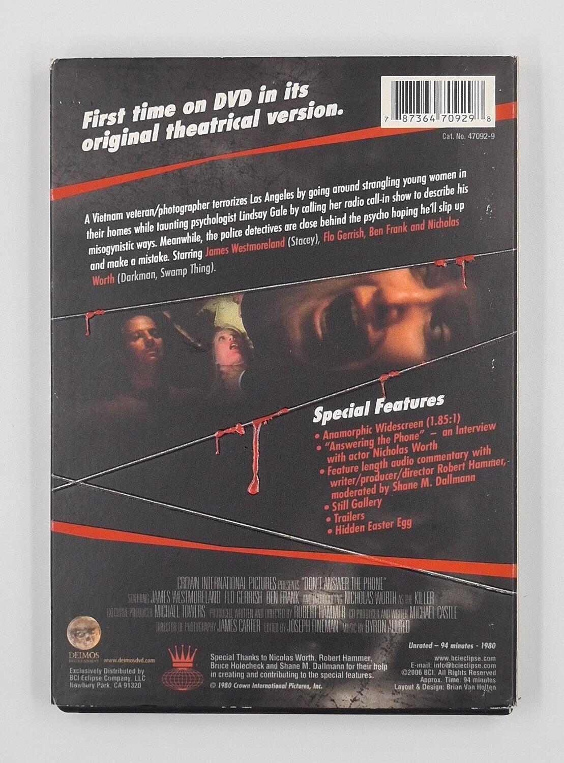 Don't Answer the Phone (Uncut Version) - Slipcover - DVD - Region 1 - [Pre-owned] -  - Item Image 2