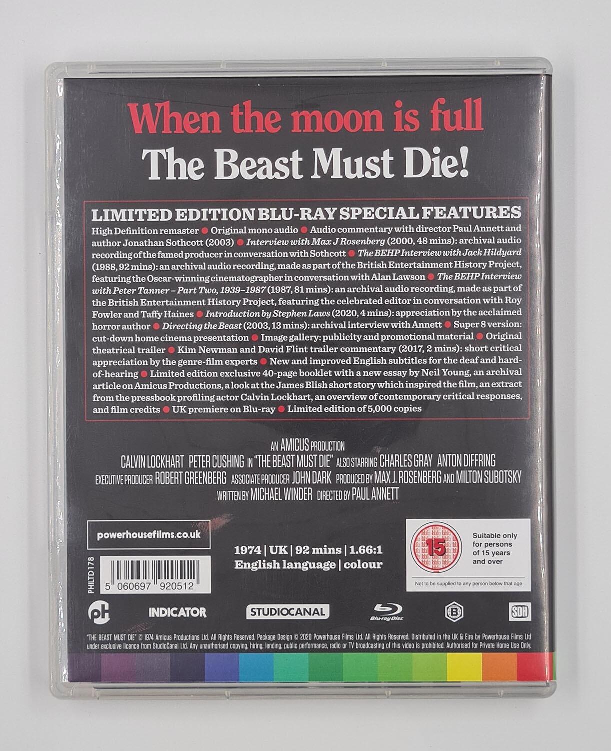 The Beast Must Die - Limited Edition - Blu-Ray - Region B - [Pre-owned] - Powerhouse Films - Item Image 2