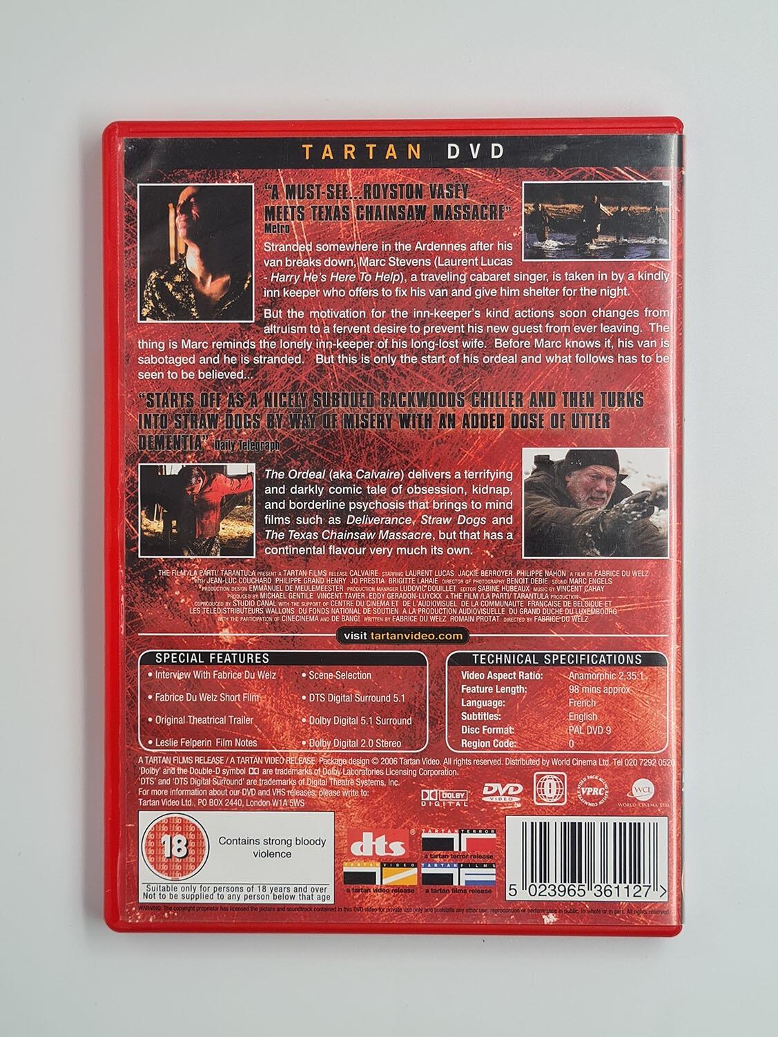 The Ordeal AKA Calvaire - DVD - Region Free - [Pre-owned] - Tartan - Item Image 2