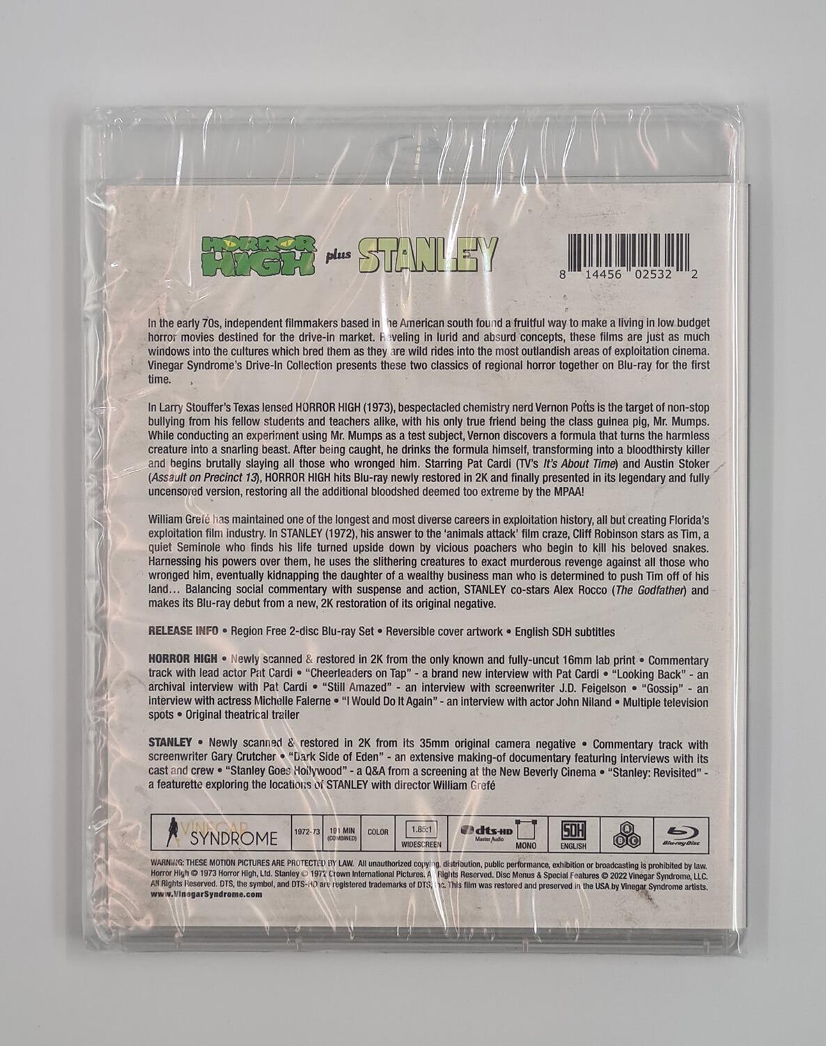 Horror High / Stanly - Double Feature - Slipcover - Blu-Ray - Region Free - [New] - Vinegar Syndrome - Item Image 4