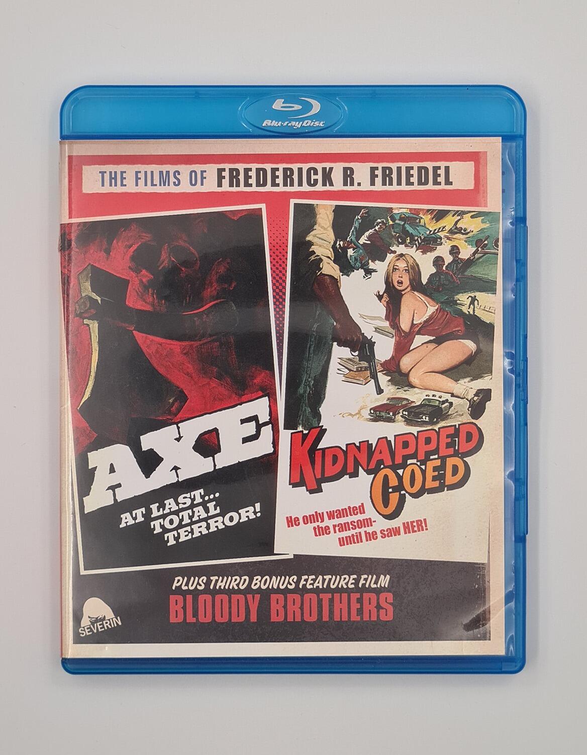 Axe / Kidnapped Coed / Bloody Brothers - Blu-Ray - Region Free - [Pre-owned] - Severin - Item Image 1