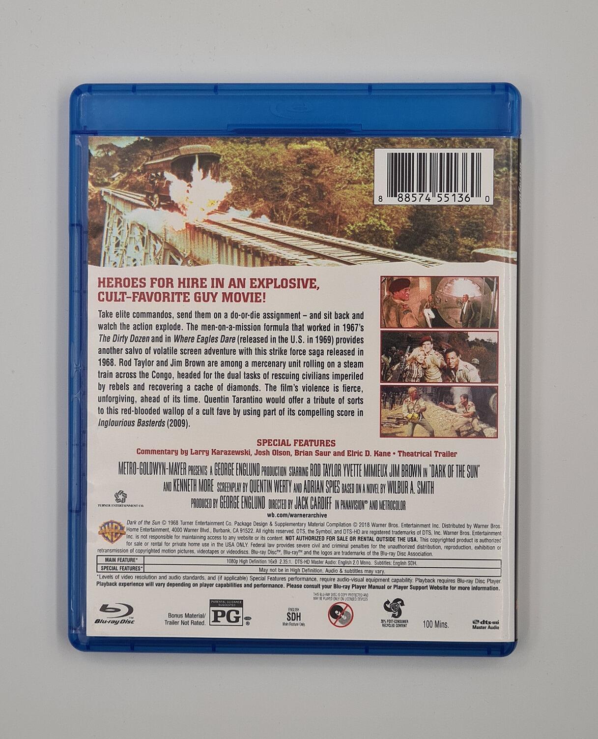 Dark of the Sun (AKA The Mercenaries) - Blu-Ray - Region Free - [Pre-owned] - Warner - Item Image 2